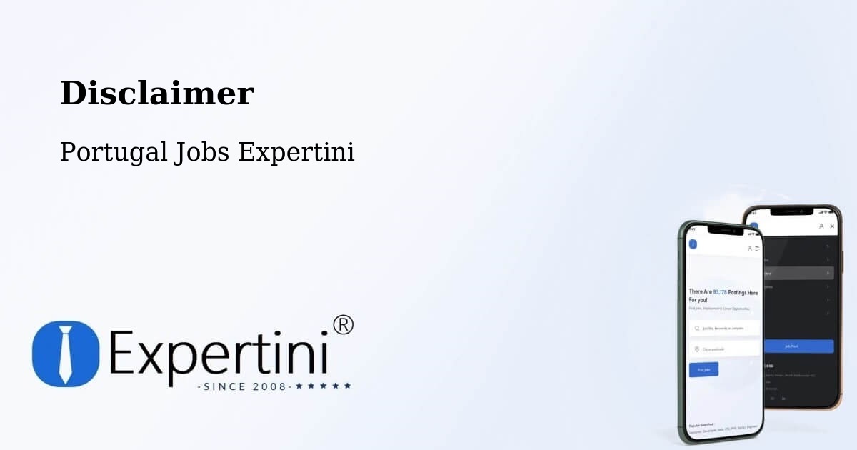 Disclaimer – Beduido - Portugal Jobs Expertini